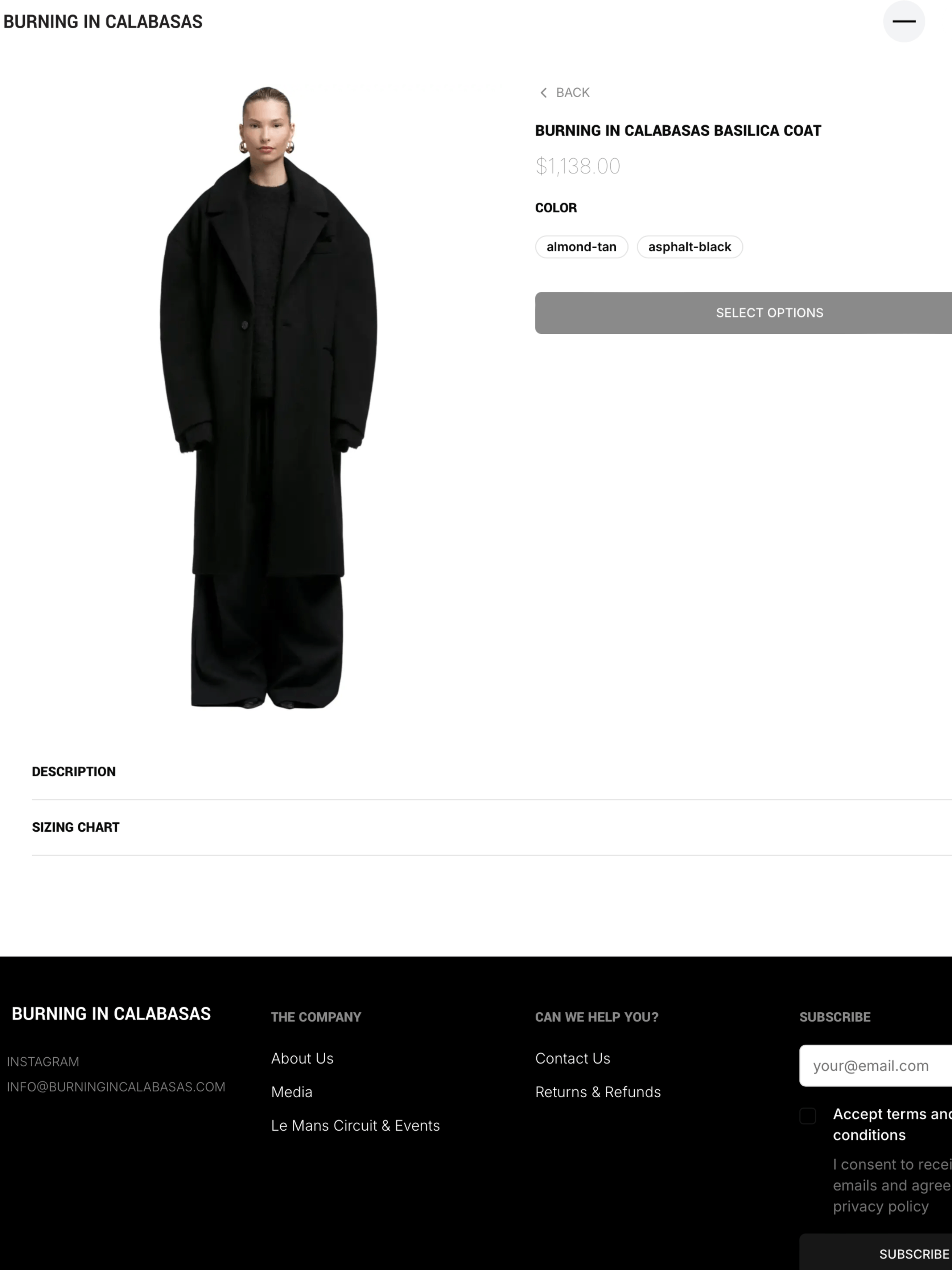 Other BURNING IN CALABASAS BASILICA COAT Size US L / EU 52-54 / 3 - 2 Thumbnail
