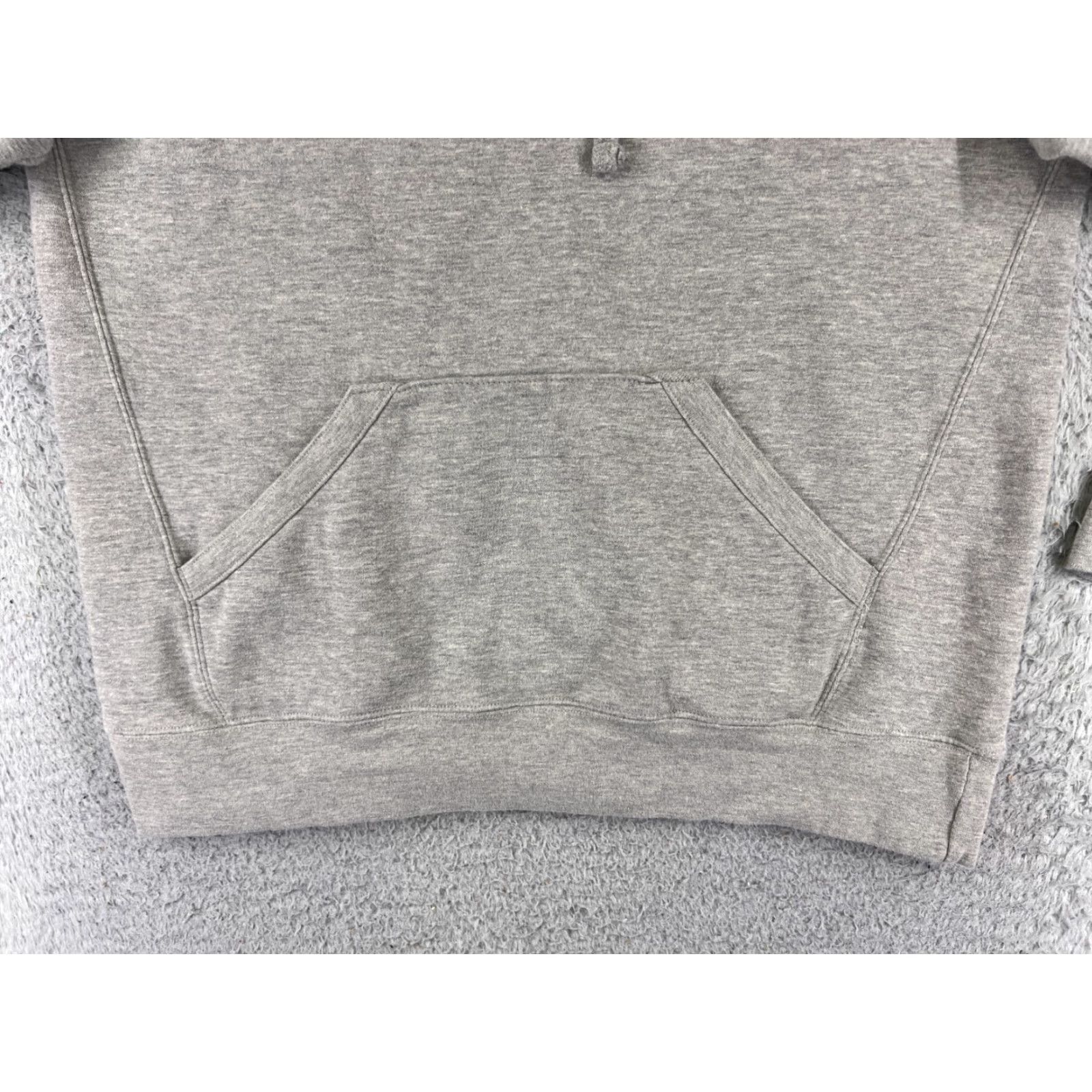 Champion Champion Hoodie Women Large Gray Cotton Blend Kangaroo Pocket Logo Pullover Womens Size L / US 10 / IT 46 - 5 Thumbnail