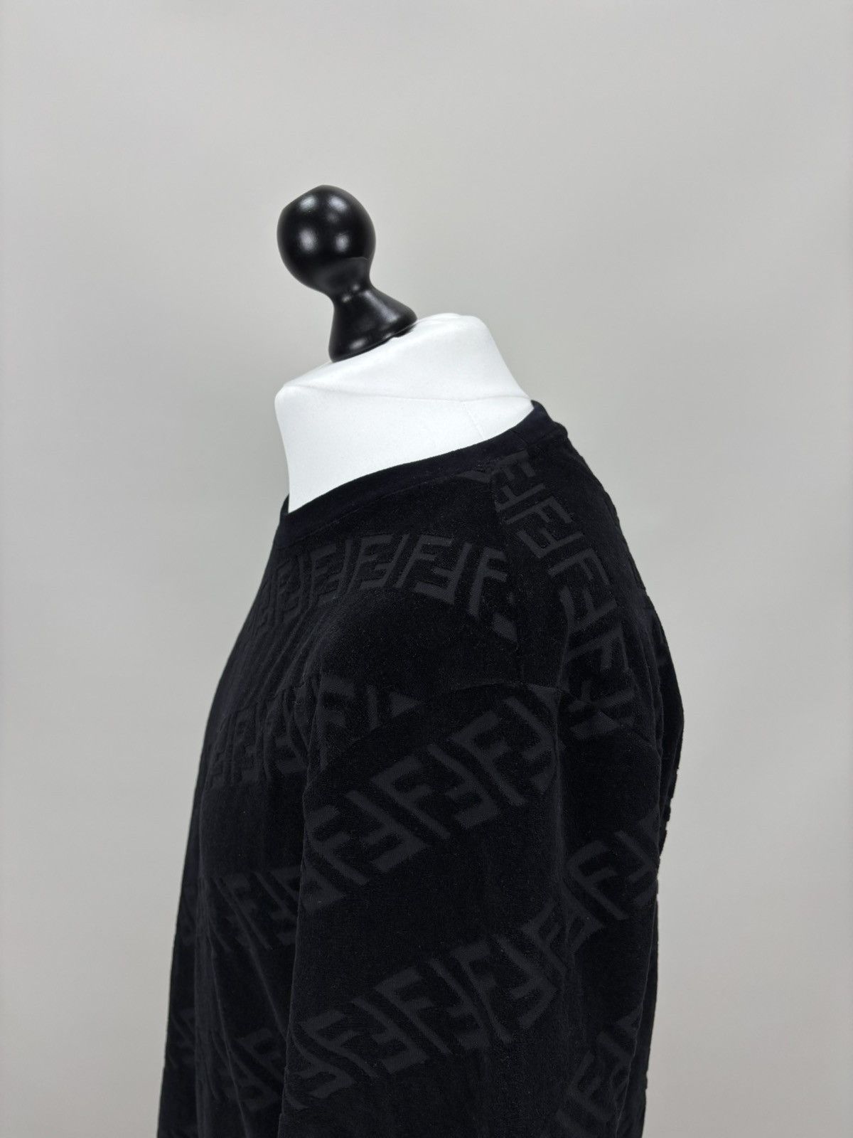 Fendi Mens corduroy t shirt monogram FENDI Size L Color Black Size US L / EU 52-54 / 3 - 12 Thumbnail