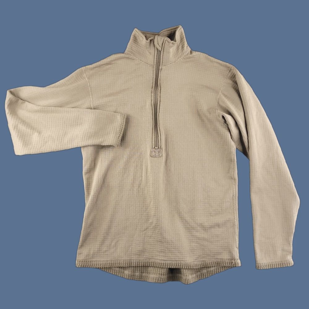 Vintage Milliken Shirt Mens Small Thermal Mid Weight Brown Quarter Zip Sweater Pullover Size US S / EU 44-46 / 1 - 1 Thumbnail