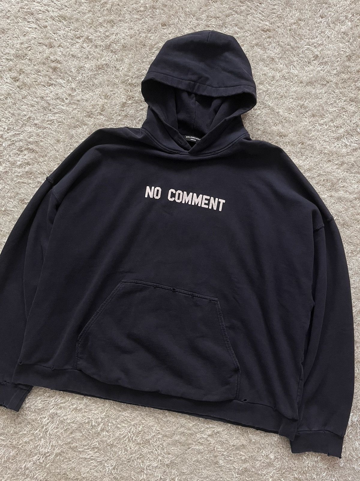 Balenciaga No Comment Hoodie | Grailed
