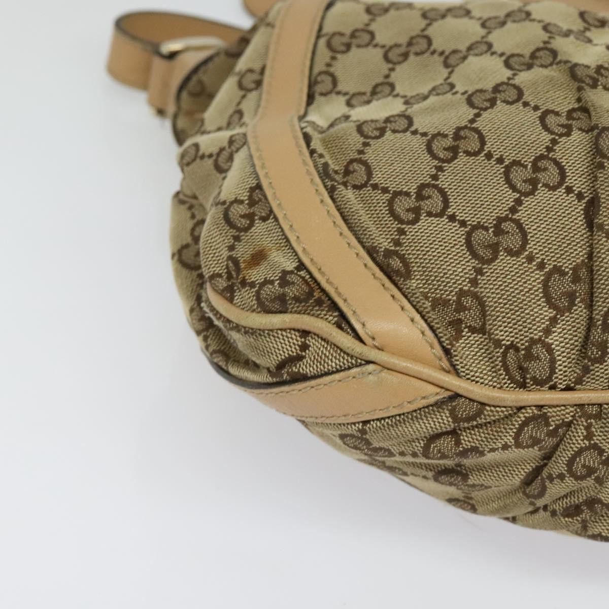 Gucci GUCCI GG Canvas Shoulder Bag Beige Gold Size ONE SIZE - 2 Thumbnail