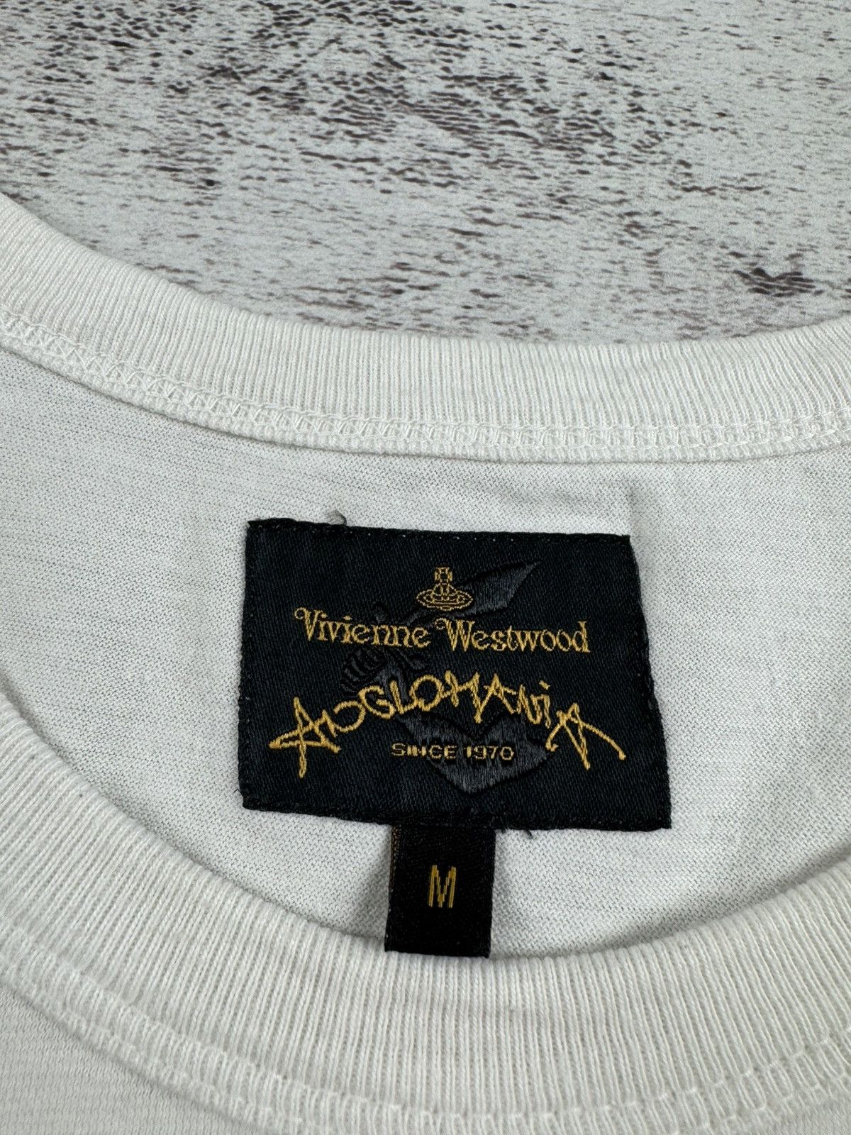 Vivienne Westwood VIVIENNE WESTWOOD X ANGLOMANIA Gold Foil Jeans Orb T Shirt Size US M / EU 48-50 / 2 - 10 Thumbnail