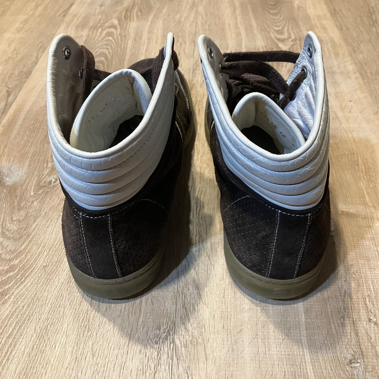 Gucci Gucci Coda High Top Suede Leather Sneaker CLEAN Men Brown Size US 11 / EU 44 - 4 Thumbnail