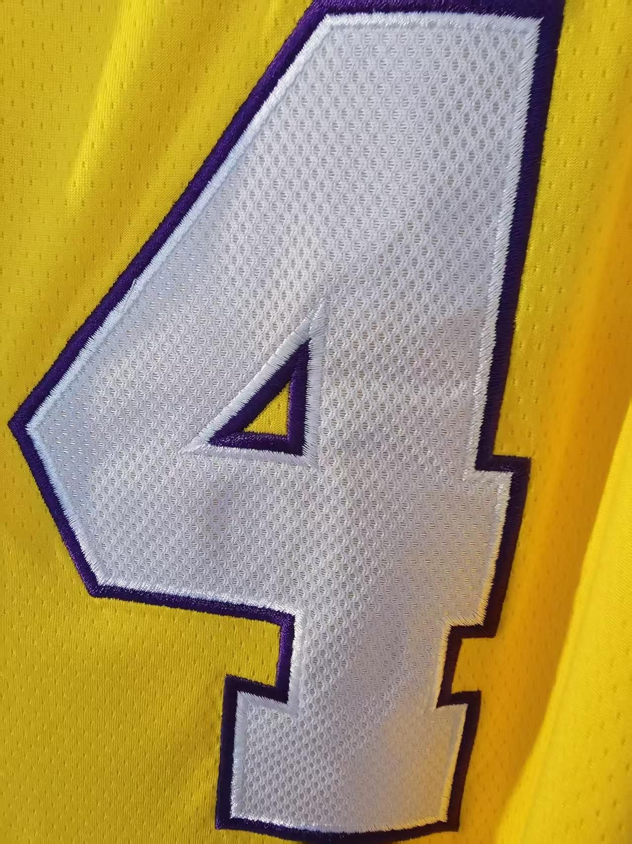 NBA Laker #24 Kobe Bryant Jersey Double Stitched Yellow Size US M / EU 48-50 / 2 - 9 Thumbnail