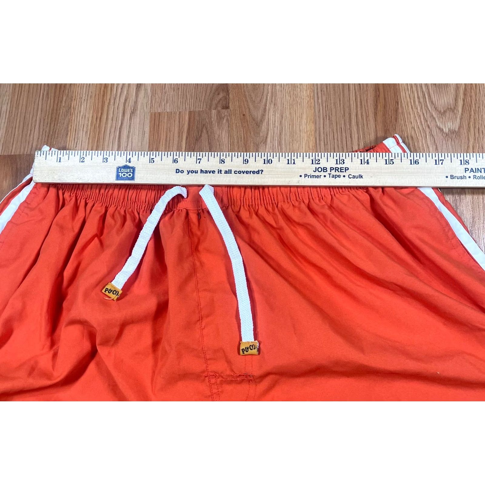 CO Pacific & Co Shorts Mens 2XL Orange Drawstring Swim Trunks Beach 100% Polyester) Size US 39 - 3 Thumbnail