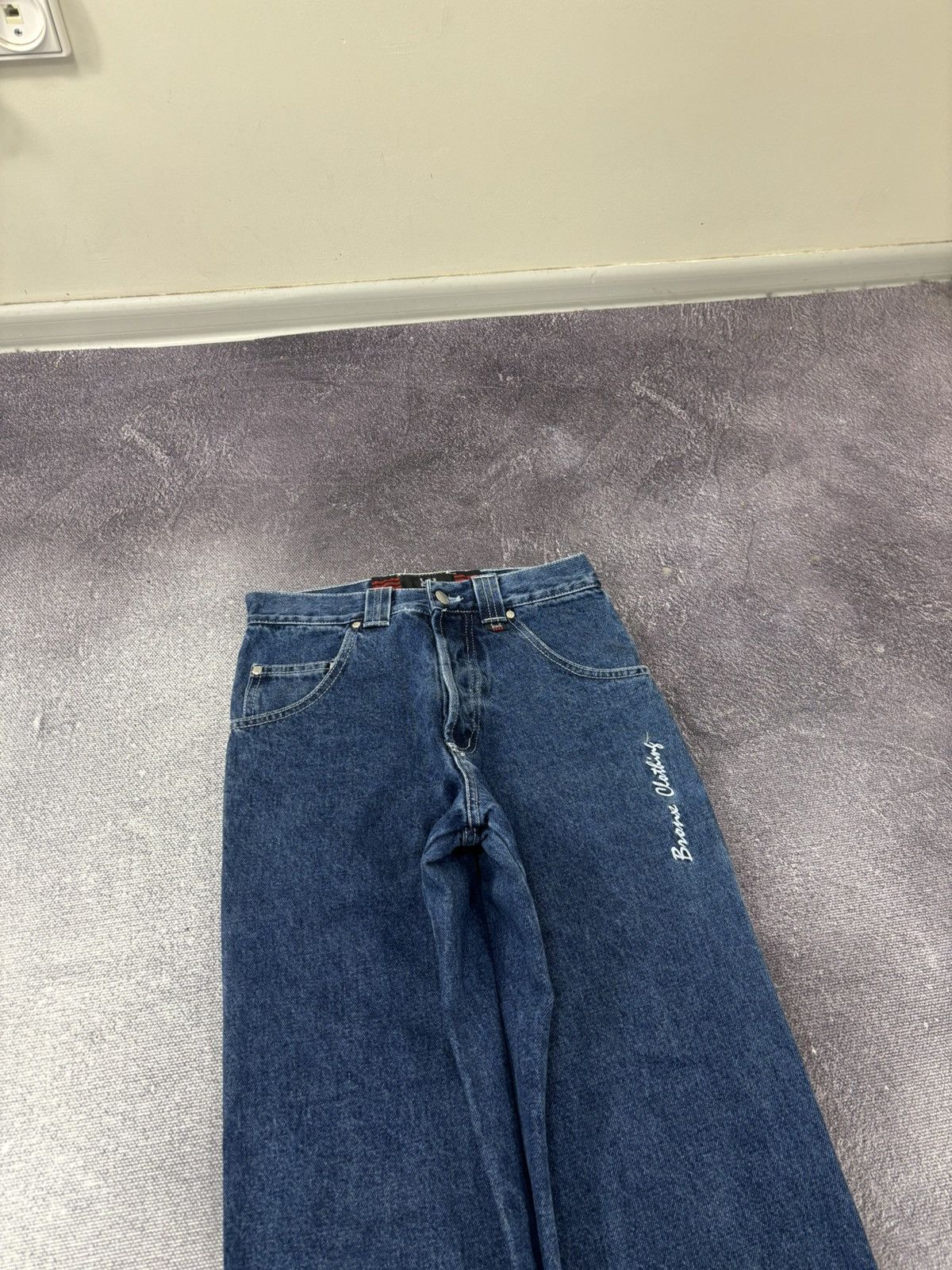 Other Vintage Bronx Clothing Y2K Skate Hype Blue Denim Baggy Jeans Size US 28 / EU 44 - 11 Thumbnail