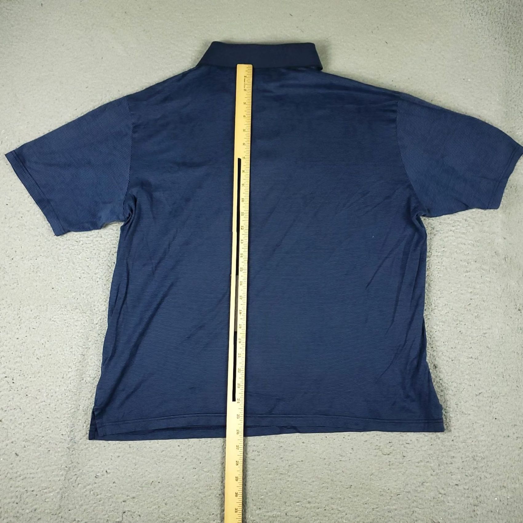 BUGATCHI BUGATCHI Polo Shirt Mens Size Large Blue Striped Short Sleeve Casual Polo Shirt Mens L Blue Striped Modern Preppy Sports Shirt Size US L / EU 52-54 / 3 - 4 Thumbnail
