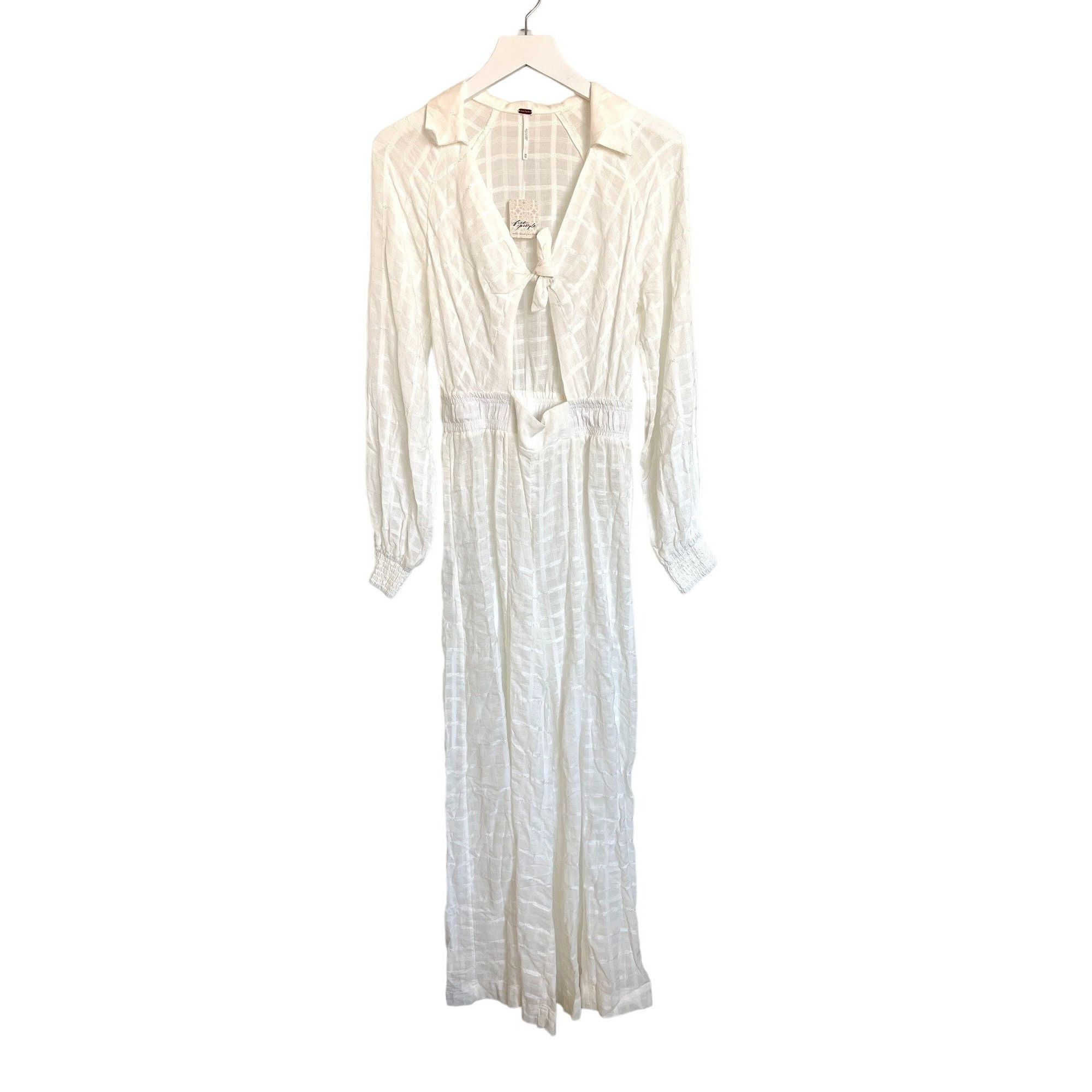 Free People Free People Ivory Martha Jumpsuit Size 26" / US 2 / IT 38 - 5 Thumbnail