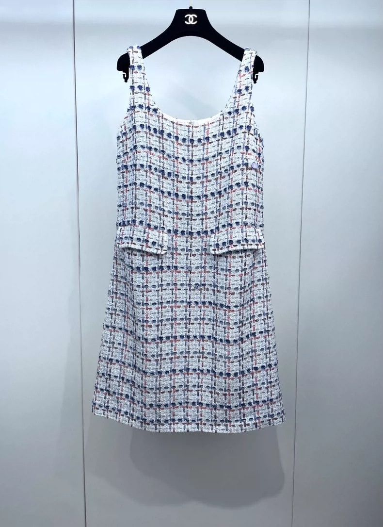 Chanel Double-pocket braided sleeveless dress 2504-Nextarro