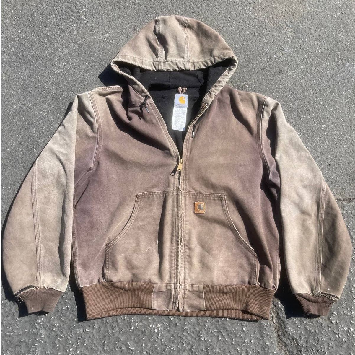 beautifully distressed Carhartt jacket workwear