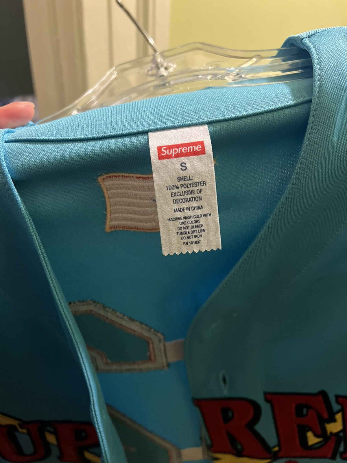 Supreme Supreme Swords Baseball Jersey (FW ‘25 - Blue) Size US S / EU 44-46 / 1 - 12 Thumbnail