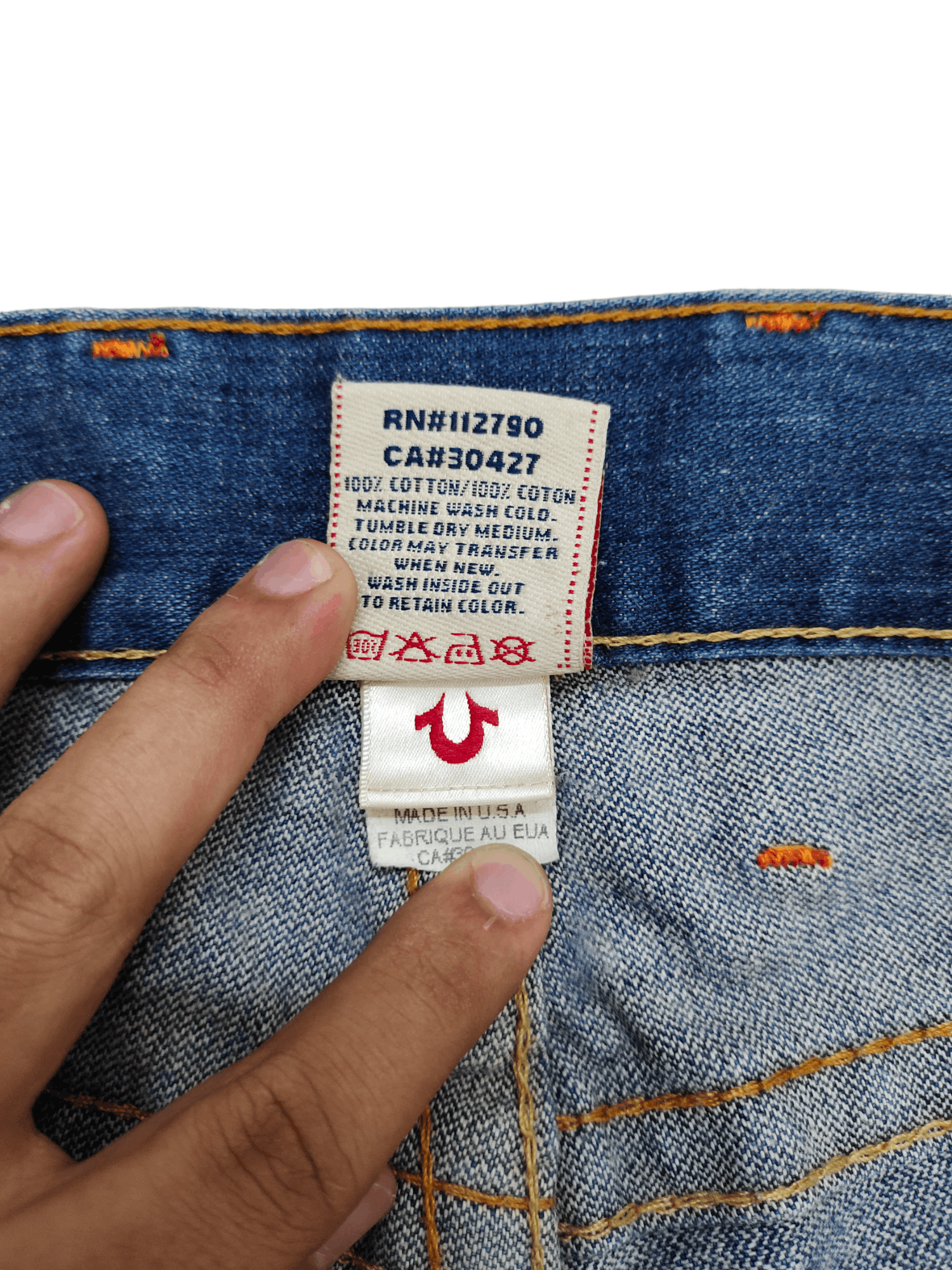 True Religion Vintage Y2k True Religion Logan Denim Jeans Size US 34 / EU 50 - 16 Thumbnail