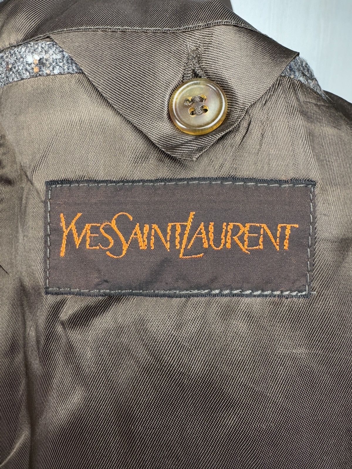 Yves Saint Laurent Yves Saint Laurent x Lanificio Paoletti wool tweed blazer 48 Size 38R - 13 Thumbnail