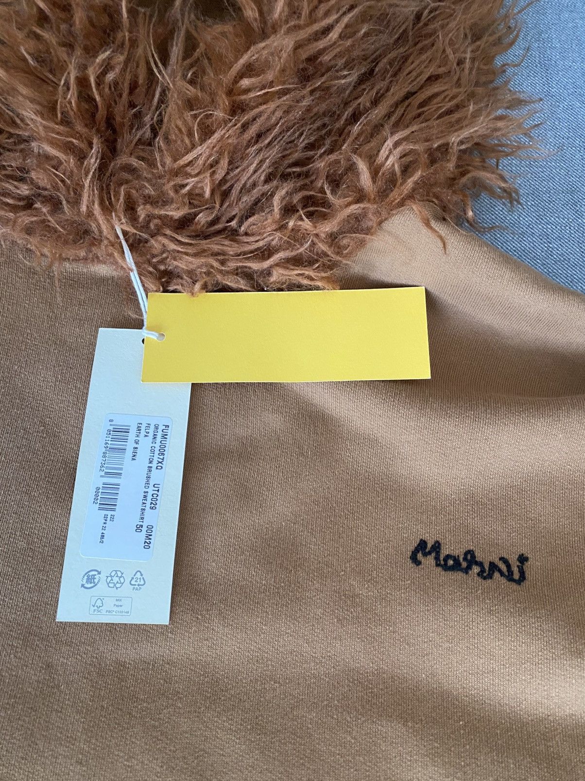 Marni Marni, faux shearling-trimmed hoodie Size US M / EU 48-50 / 2 - 3 Thumbnail