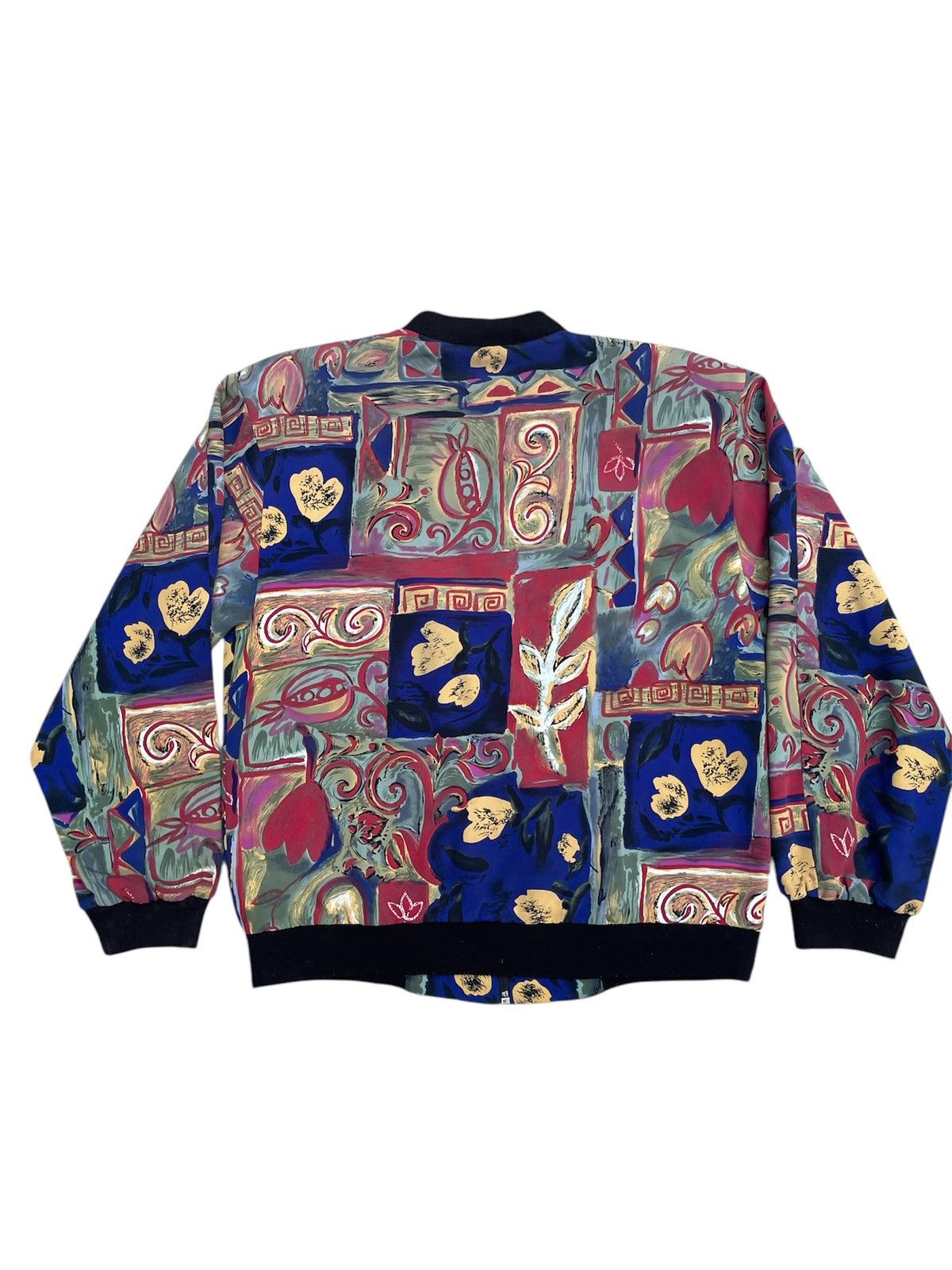 Designer × Vintage Vintage Bellissima Statement Jacket Geometric & Floral Print Size US M / EU 48-50 / 2 - 2 Thumbnail
