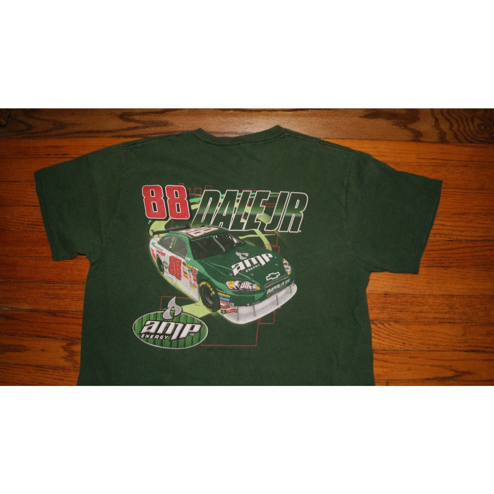 Vintage VTG NASCAR Shirt Mens L Y2K Dale Earnhardt Jr AMP 2 Sided Size US L / EU 52-54 / 3 - 1 Thumbnail