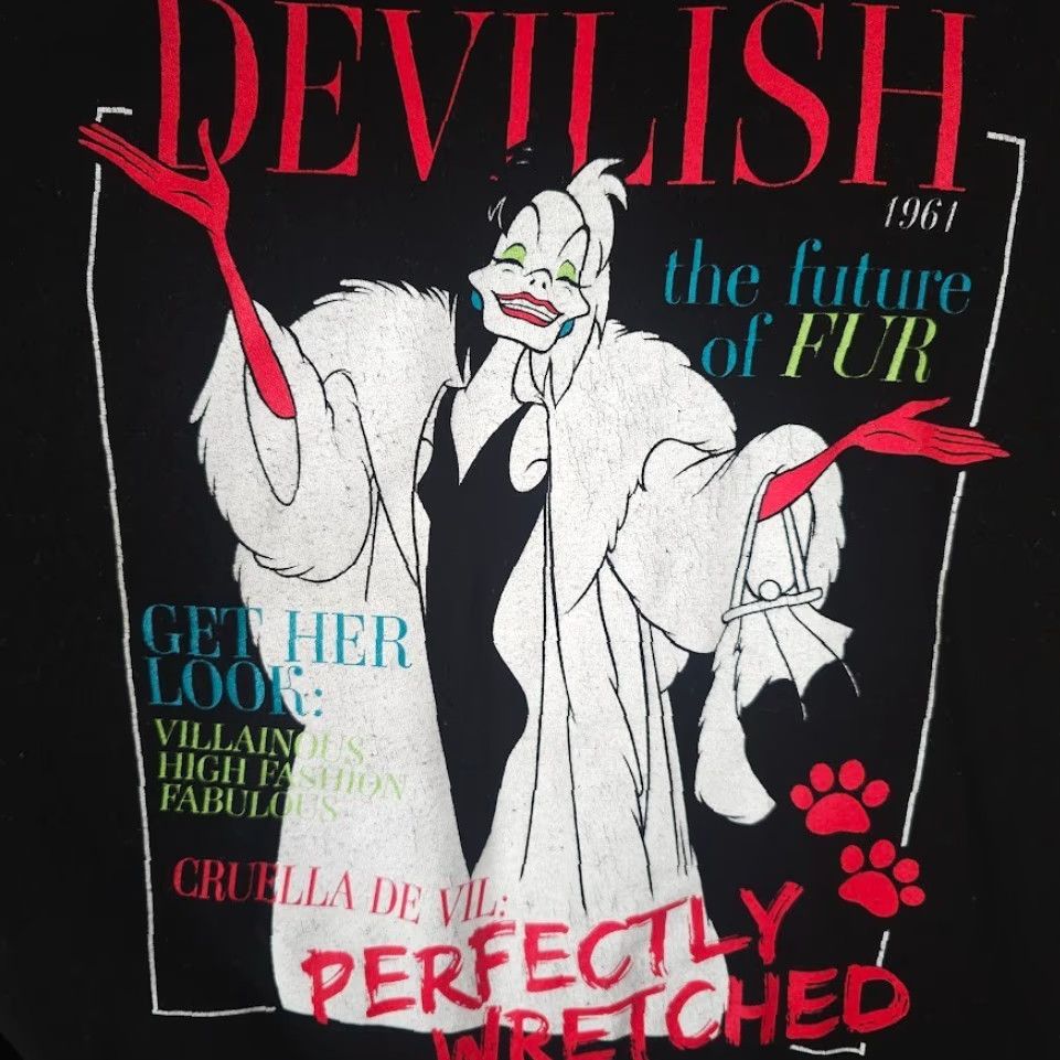 Disney Cruella De Vil Shirt Mens 3XL Black Disney Villains 101 Dalmatians Size US L / EU 52-54 / 3 - 3 Thumbnail