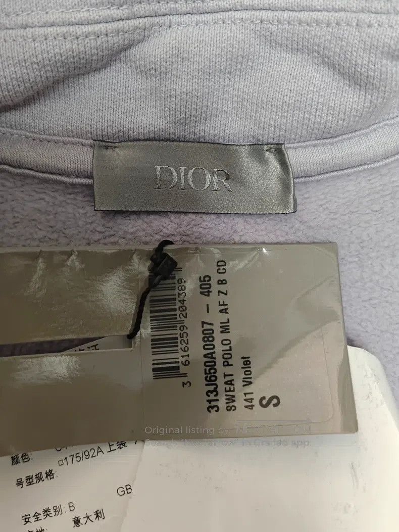 Dior Dior FW22 Embroidered Logo Printed Half-Zipper Long-sleeve Size US S / EU 44-46 / 1 - 4 Thumbnail