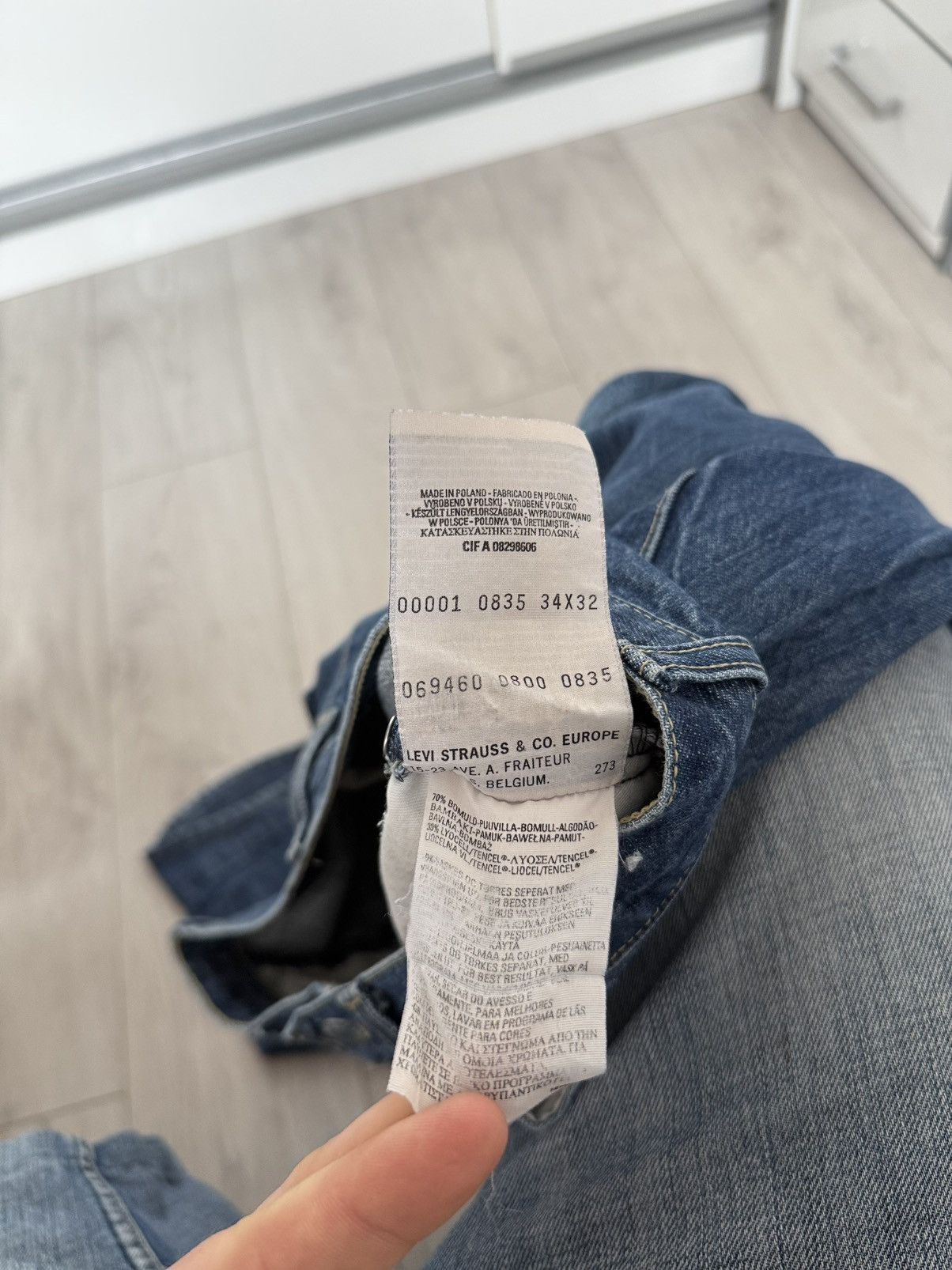Levi's Levi’s Engineered Navy Baggy Flared Twisted Denim Jeans Y2K Size US 34 / EU 50 - 9 Thumbnail