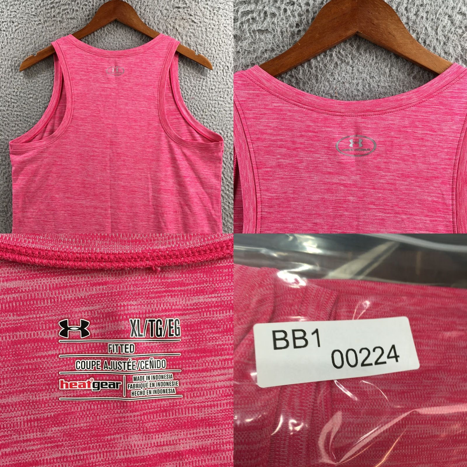 Under Armour Under Armour HeatGear Tank Top Womens XL Pink Sleeveless Fitted Athletic Gym Size XL / US 12-14 / IT 48-50 - 8 Thumbnail