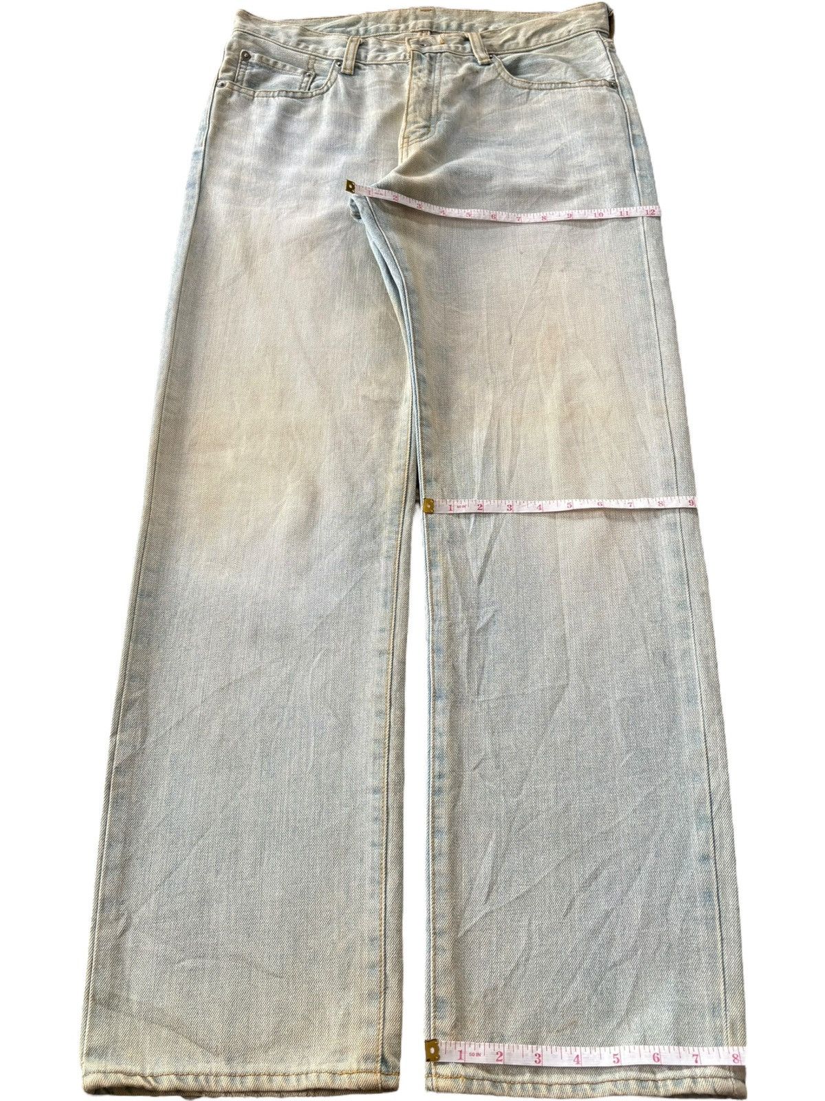 Uniqlo Vintage Japanese Uniqlo Light Mud Wash Loose Jeans Size US 33 - 7 Thumbnail