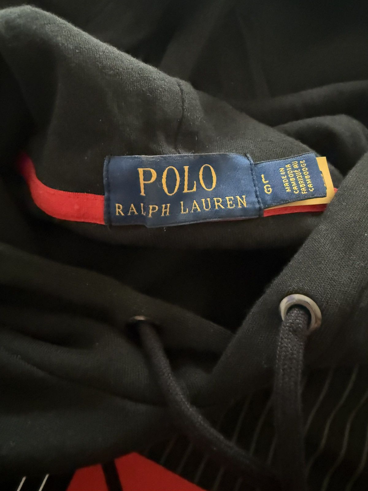 Polo Ralph Lauren POLO RALPH LAUREN - P1 Racing Interlock Black/Red Hoodie Size US L / EU 52-54 / 3 - 3 Thumbnail