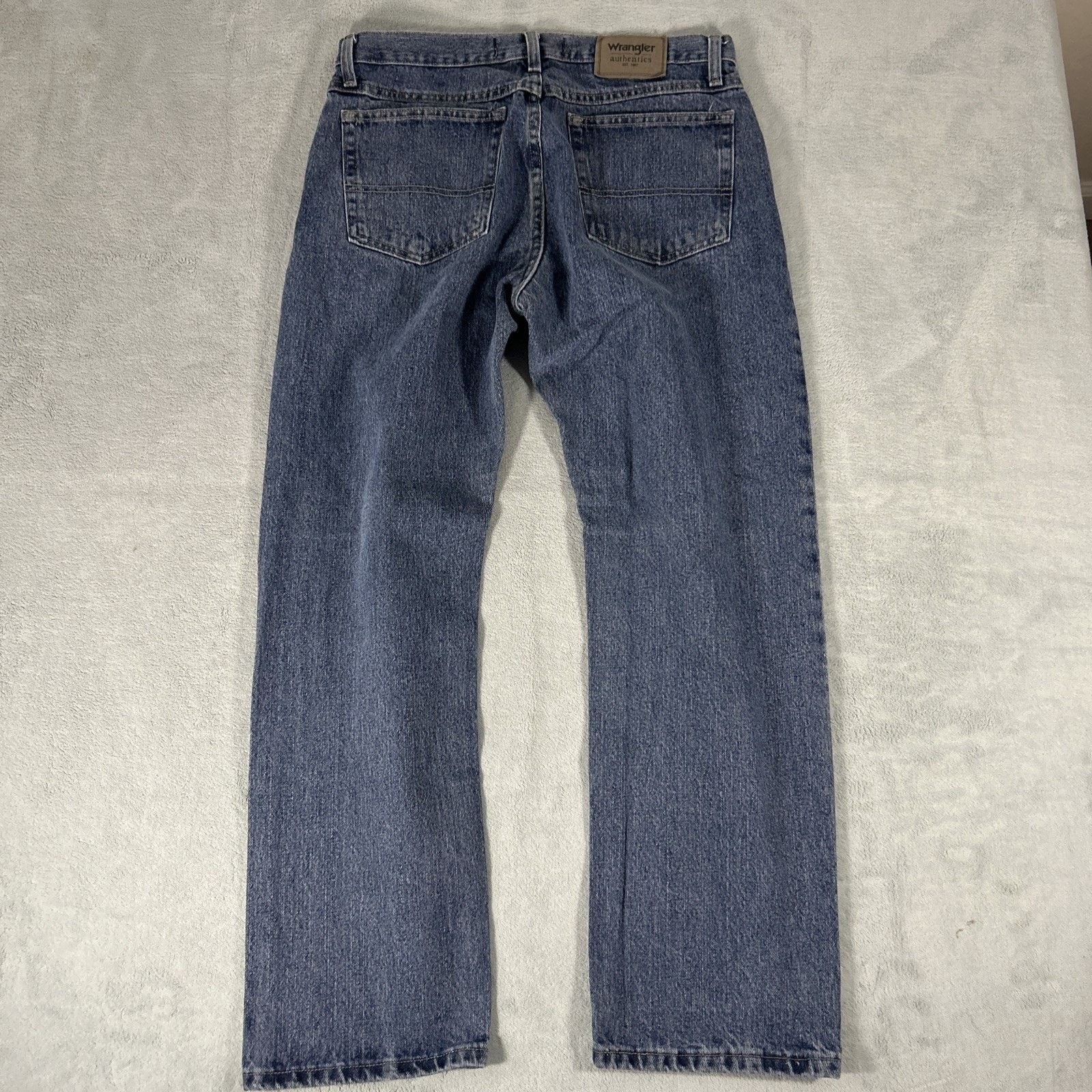 Wrangler Y2k 2000s Wrangler Baggy Straight Jeans Mens 34x29 Hamilton Size US 34 / EU 50 - 3 Thumbnail