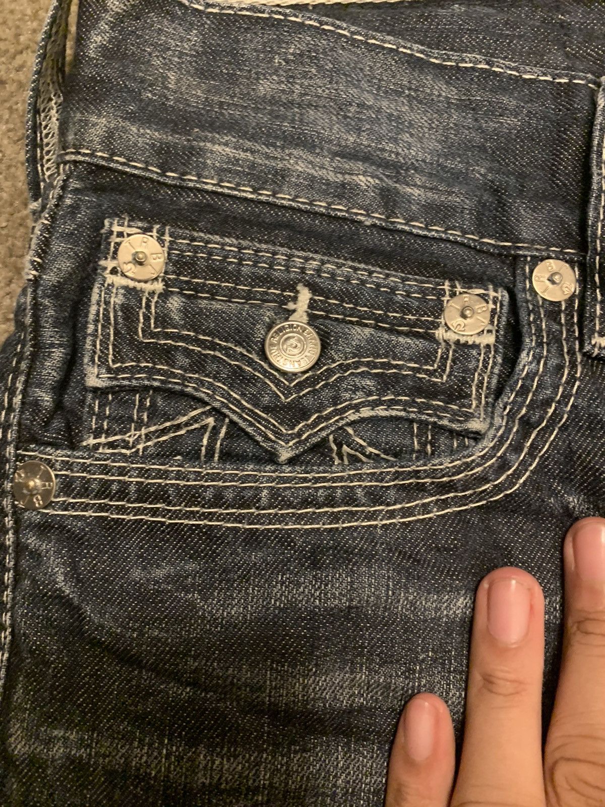 True Religion True Religion Y2K Denim Jeans Straight Cut Size US 30 / EU 46 - 9 Thumbnail