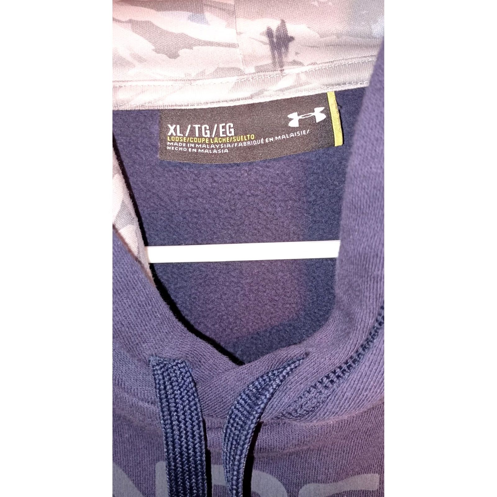 Under Armour VINTAGE Under Armour Hoodie Sweatshirt Blue/Purple Pullover Sz XL Men Size US XL / EU 56 / 4 - 2 Thumbnail