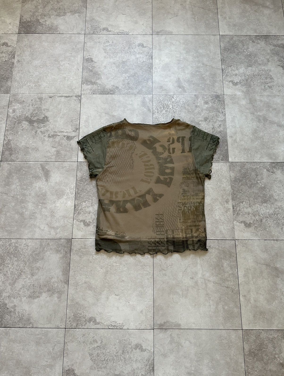 Jaded London Jaded London Y2K Military Mesh Top Punk T-Shirt LGB Vibe Size S / US 4 / IT 40 - 6 Thumbnail
