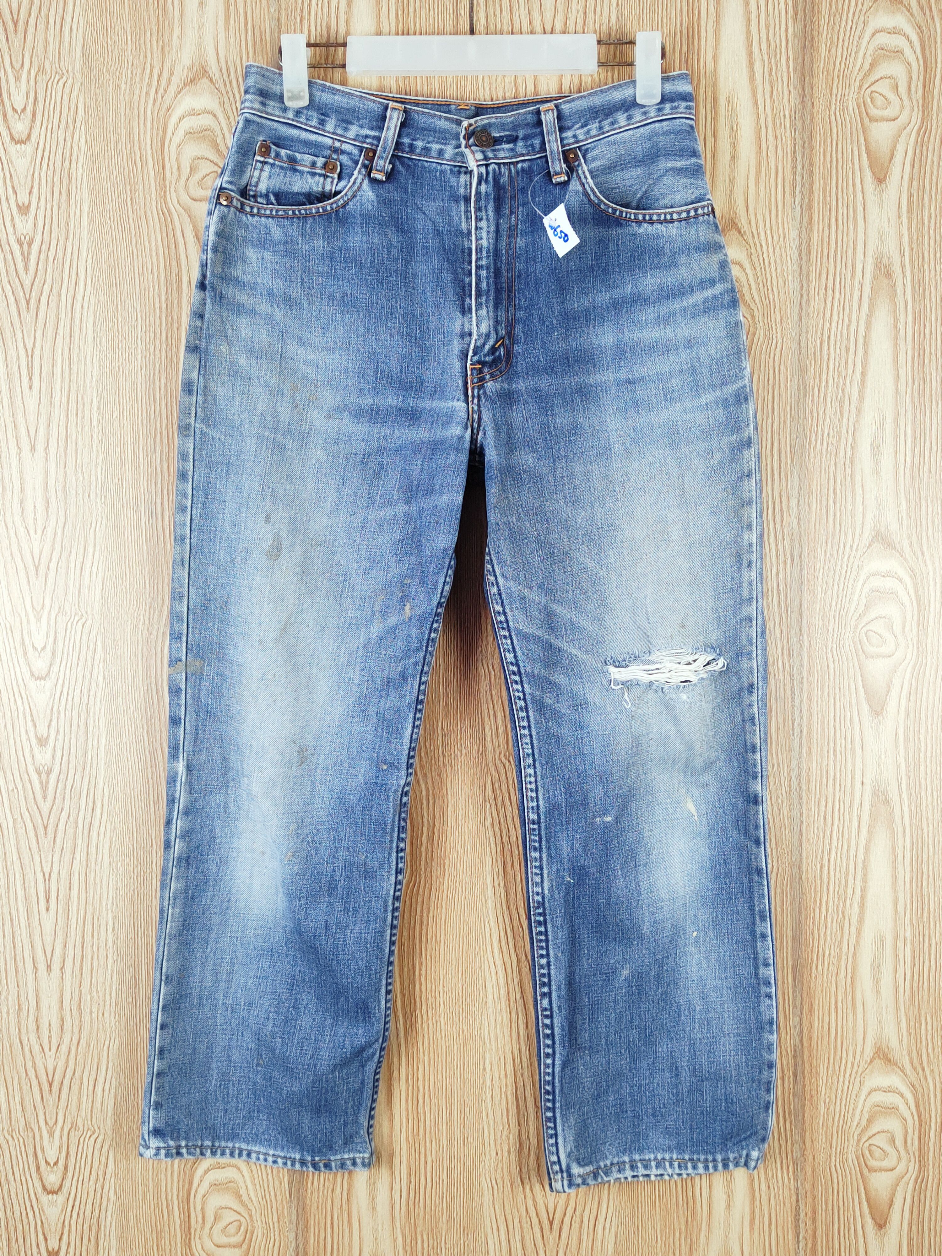 Levi's W508 Levi's Blue Distressed Ripped Jeans #W650 Size US 29 - 1 Thumbnail