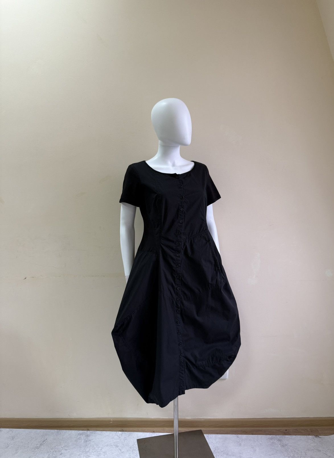 Rundholz Rundholz Black Label Asymmetric Balloon Button Up Midi Dress Size M / US 6-8 / IT 42-44 - 1 Thumbnail