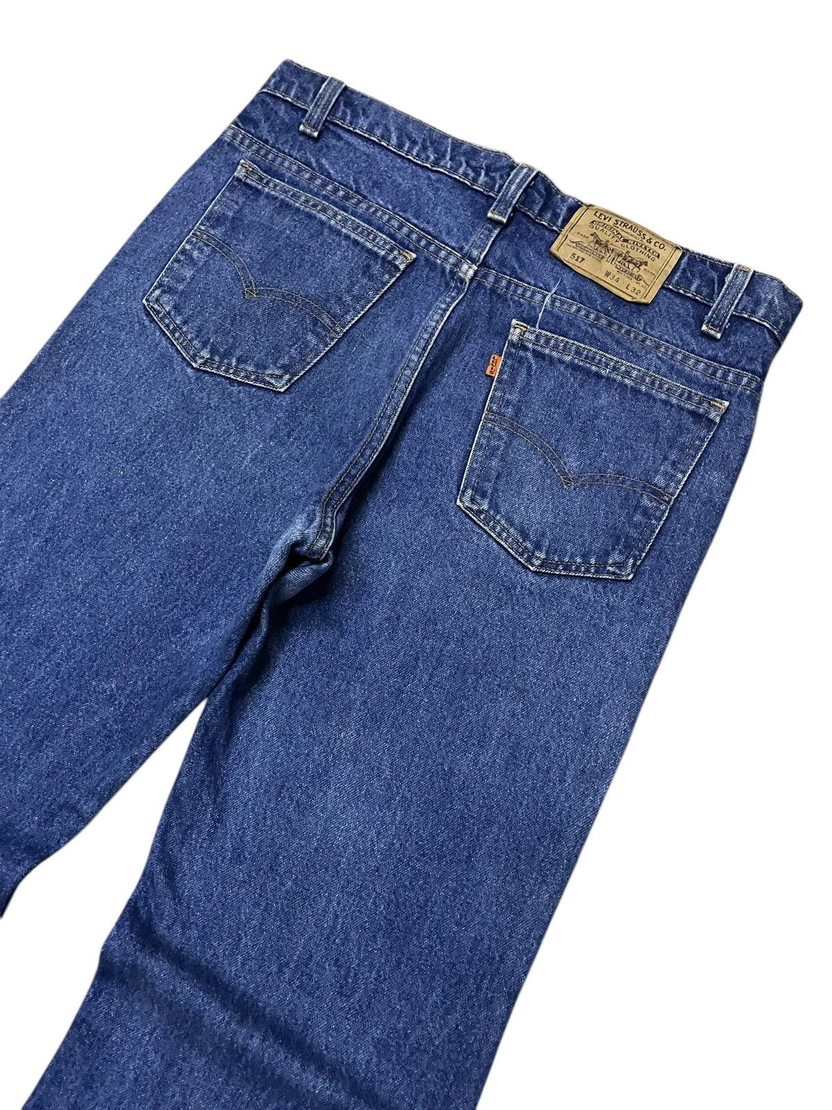 Levi's × Vintage Vintage Levis 517 Orange Tab Flare Bootcut Made In Usa Jeans Size US 34 / EU 50 - 12 Thumbnail