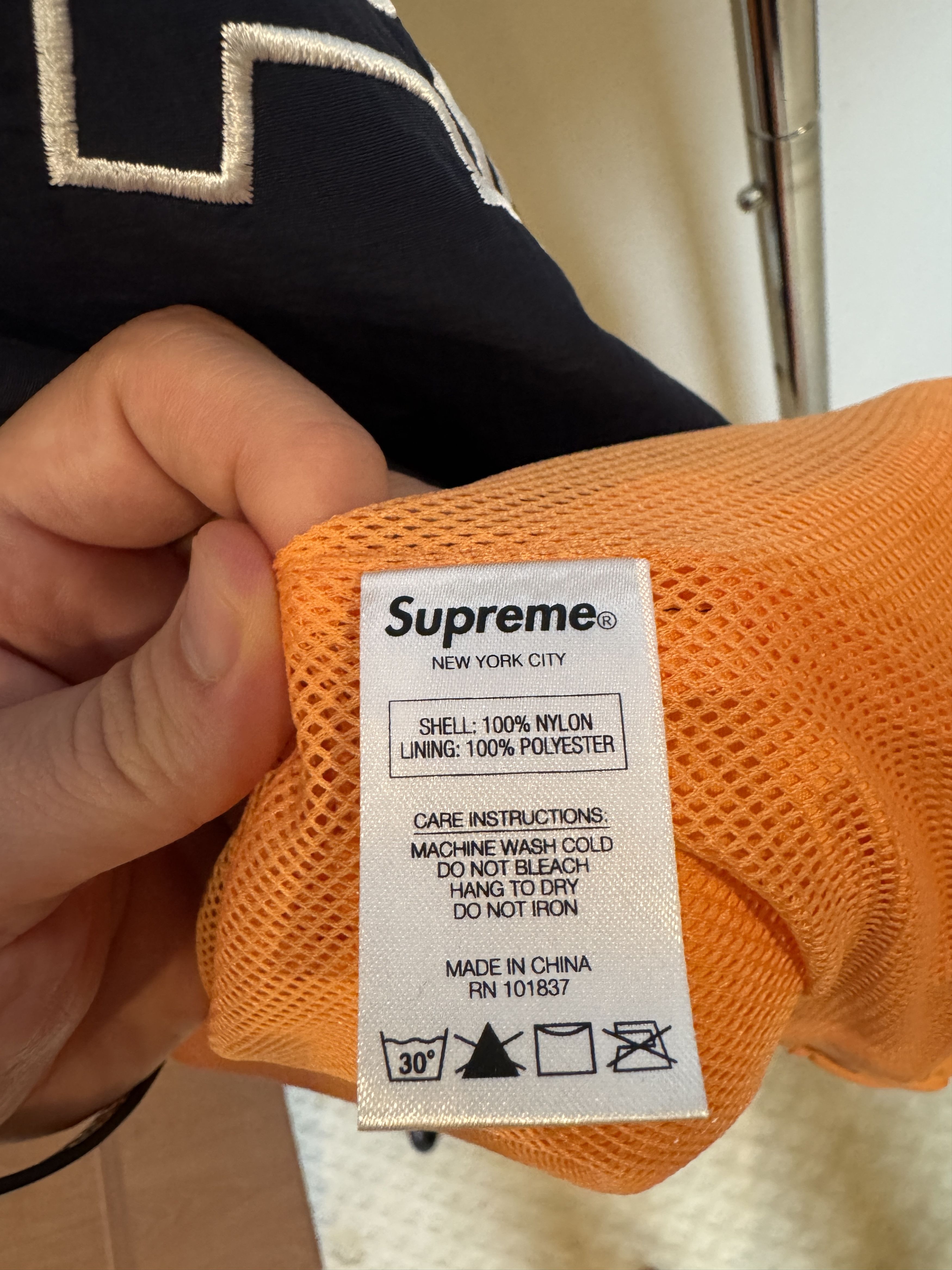 Supreme SS17 Supreme Split Track Jacket Orange Navy Size US L / EU 52-54 / 3 - 5 Thumbnail