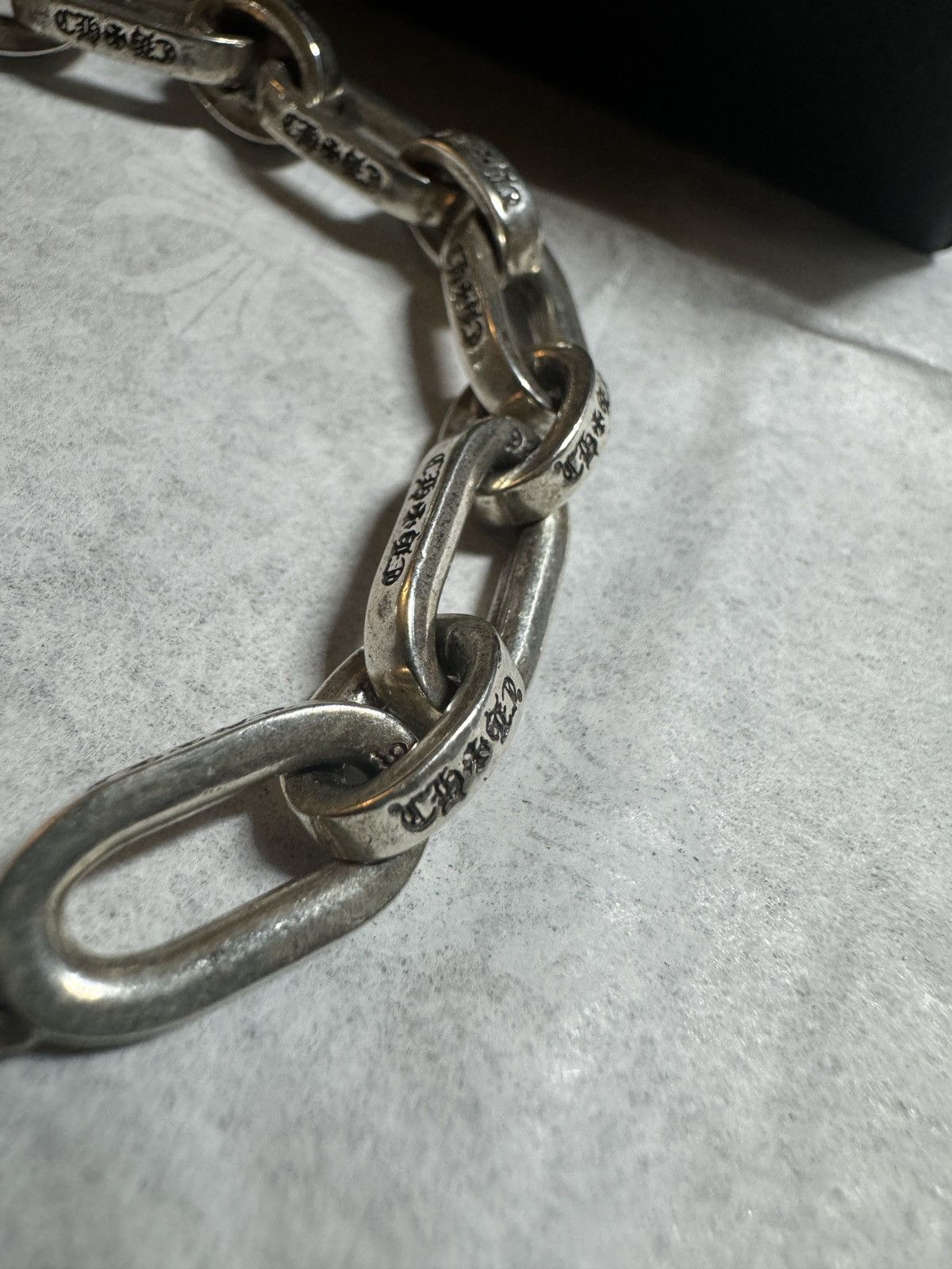 Chrome Hearts Chrome Hearts Paper Chain Bracelet Large Links Size ONE SIZE - 9 Thumbnail