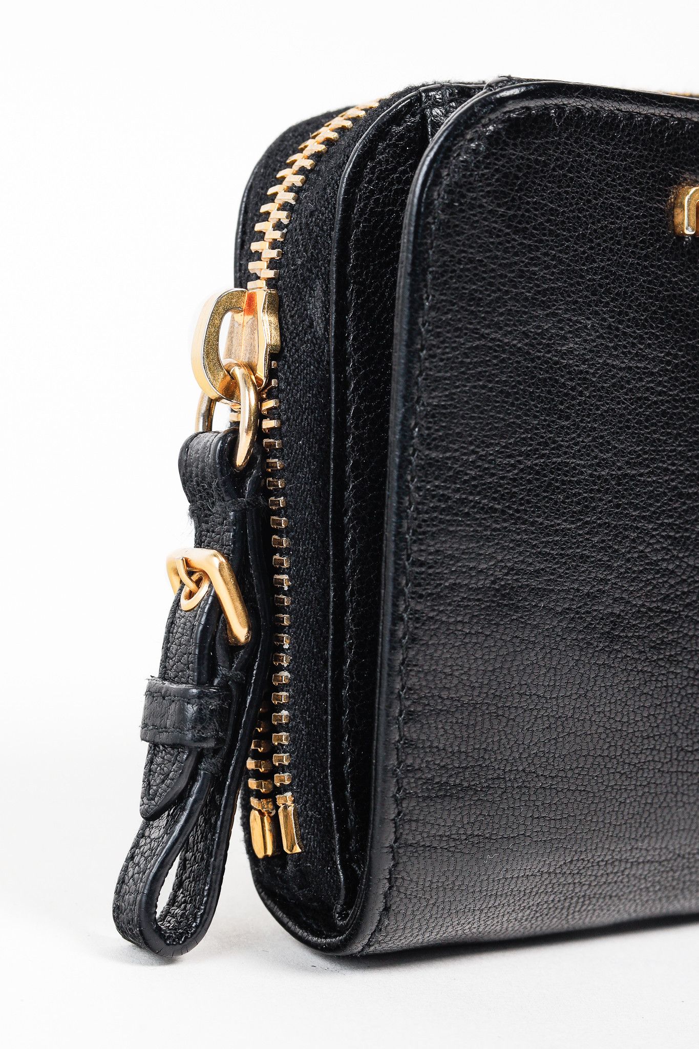 Miu Miu Miu Miu Black Leather Bi-Fold Compact Wallet Size ONE SIZE - 5 Thumbnail