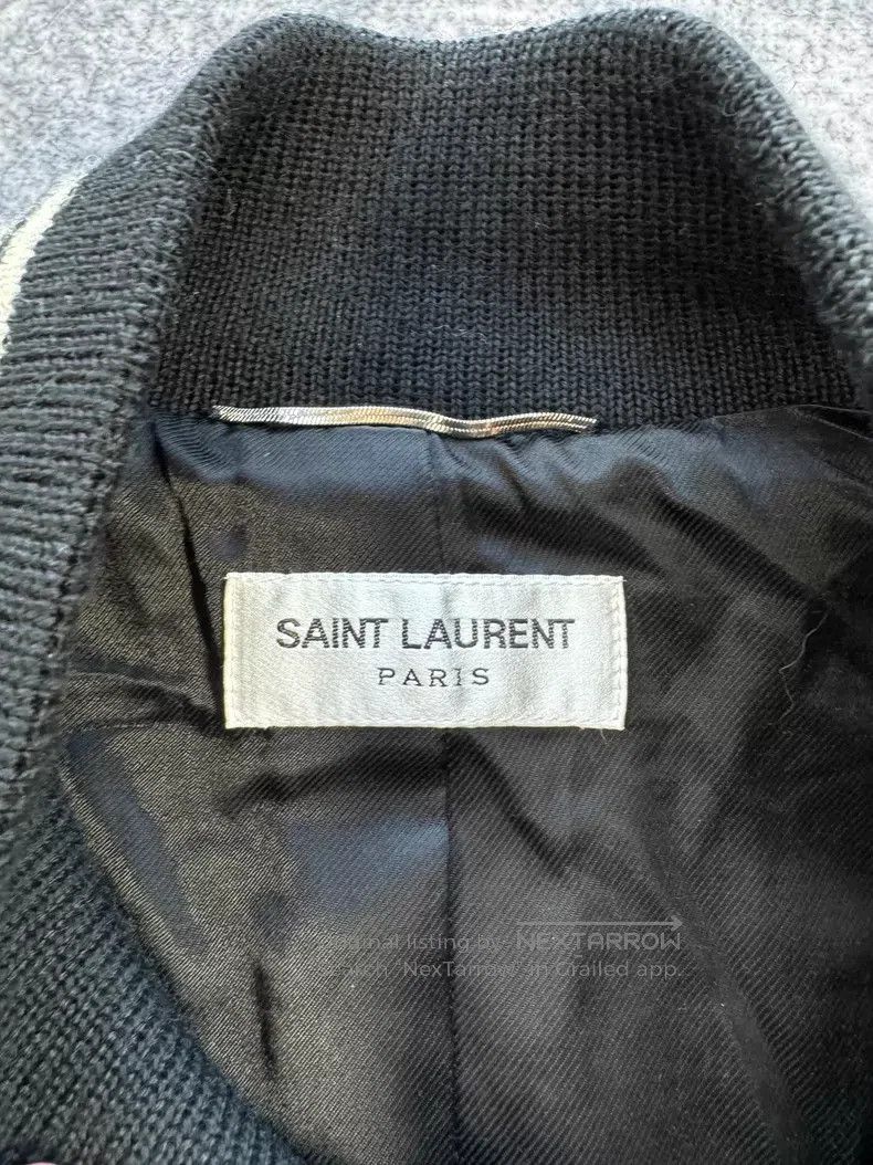 Saint Laurent Paris Saint Laurent Paris Black and white leather baseball suit Size US M / EU 48-50 / 2 - 3 Thumbnail