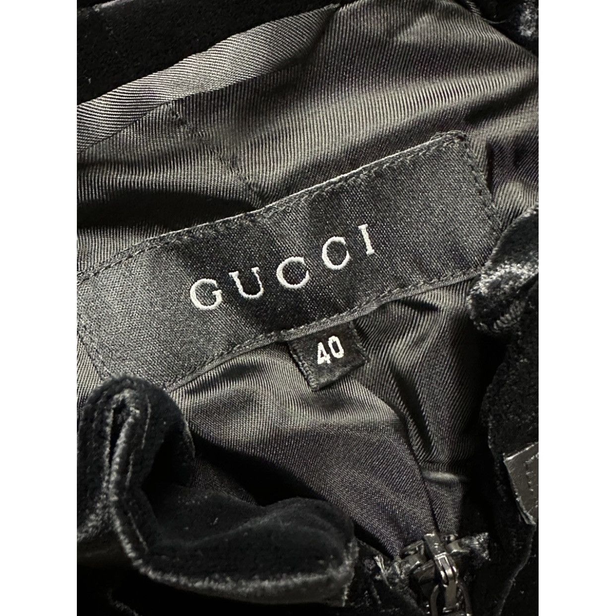 Gucci × Tom Ford Gucci by Tom Ford black velvet jacket with puff sleeves Size S / US 4 / IT 40 - 5 Thumbnail