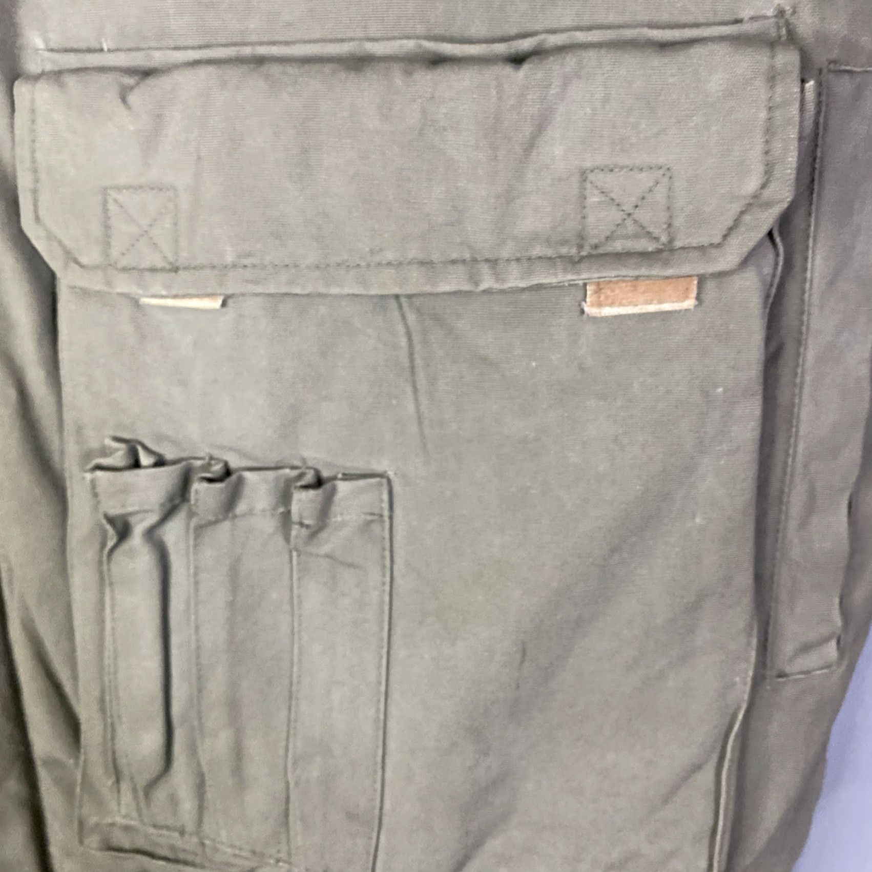 Vintage VINTAGE Saugatuck Hunting Vest Shirt Men L Green Zip Up Puffer 26x28 Fish Theme Size US L / EU 52-54 / 3 - 7 Thumbnail