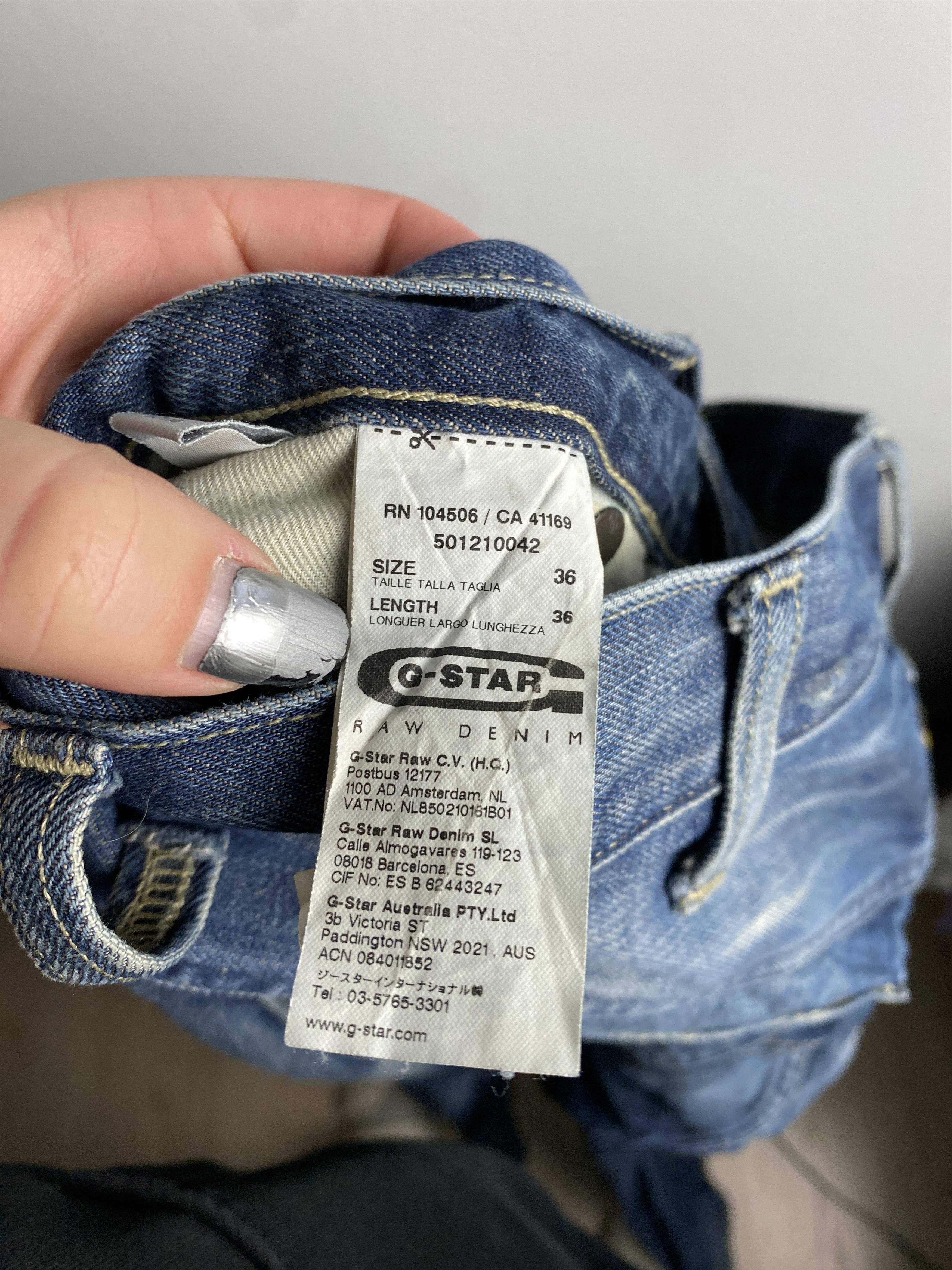 G-Star G Star Raw 3D Loose denim jeans pants Size US 36 / EU 52 - 5 Thumbnail