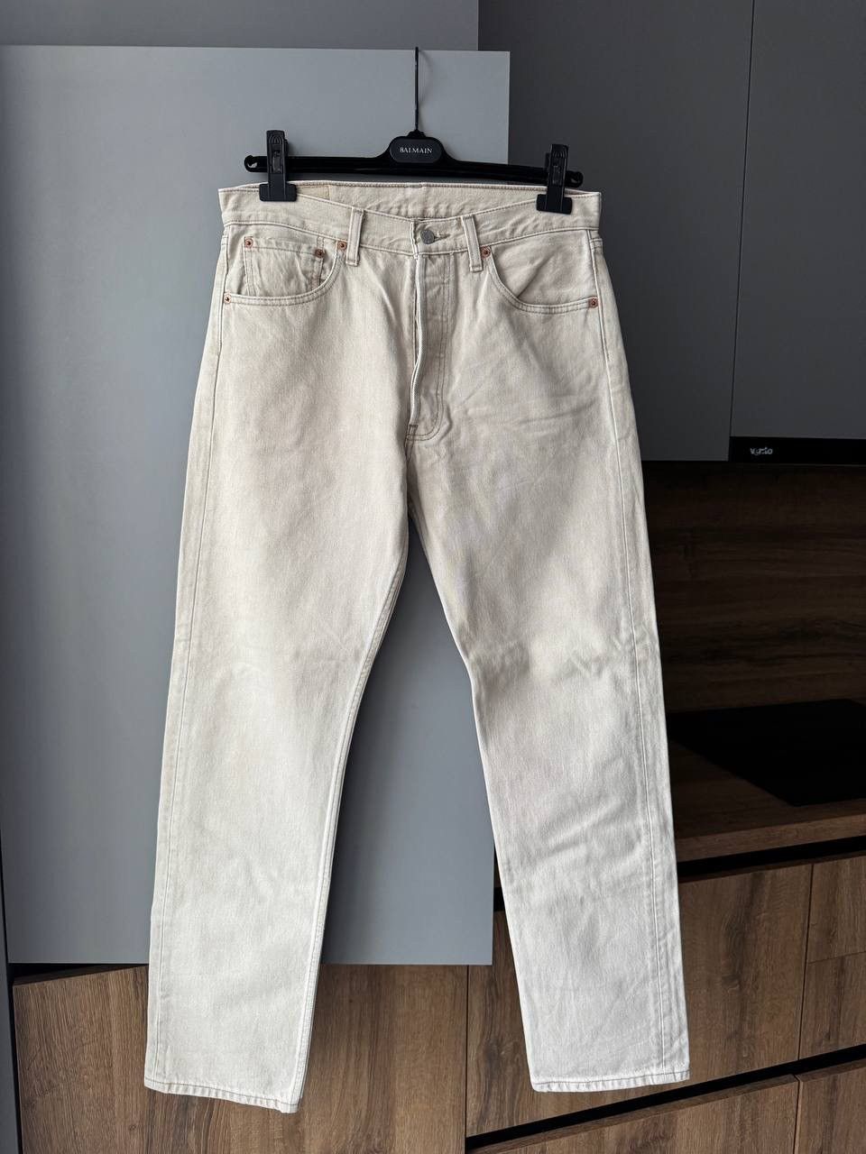 Levi's Vintage Levis 501 Beige Jeans Size 32/32 Size US 32 / EU 48 - 1 Thumbnail