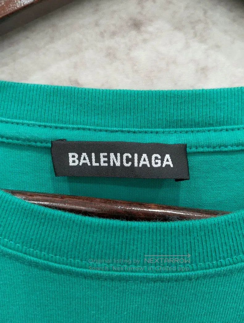 Balenciaga Balenciaga Blue Destroyed Coke Short Sleeve Size US L / EU 52-54 / 3 - 4 Thumbnail