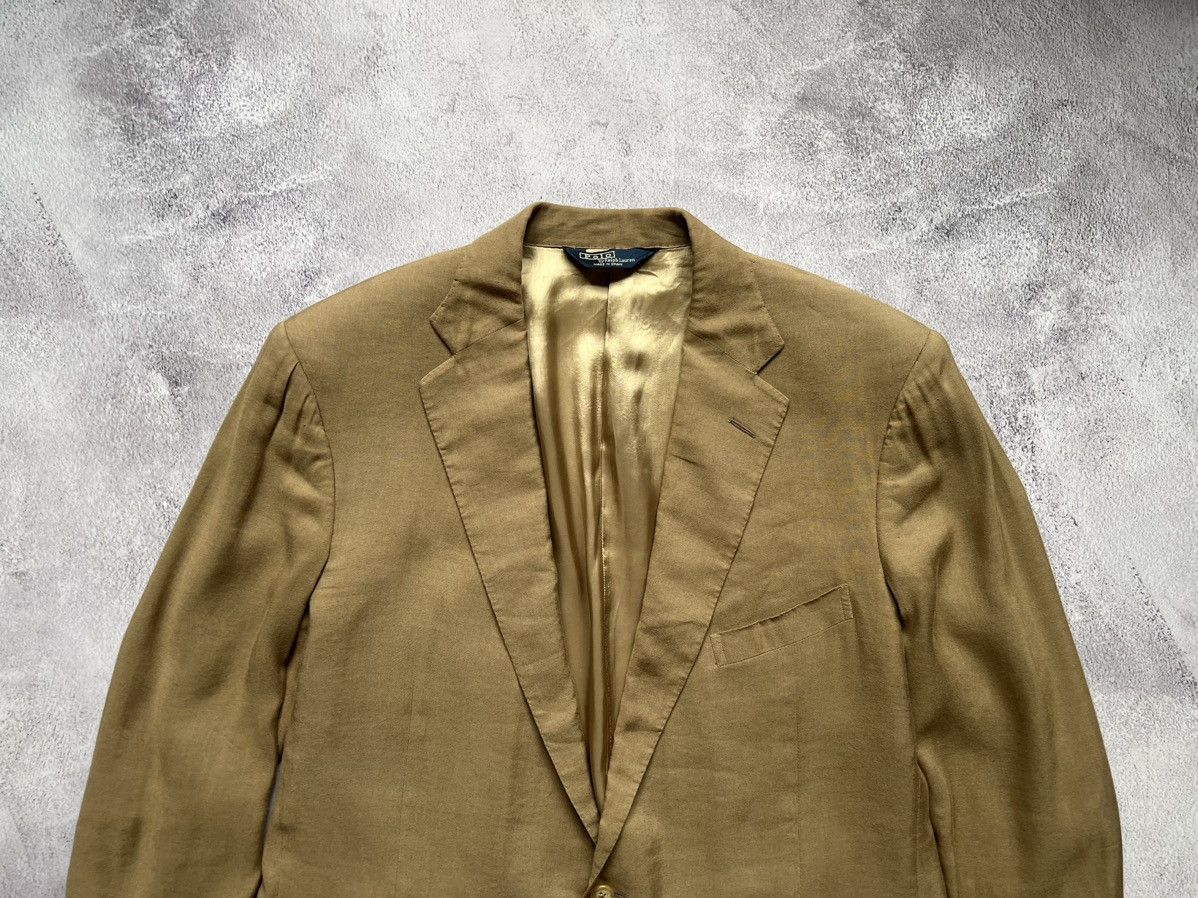 Polo Ralph Lauren Vintage 90s Polo Ralph Lauren Linen/Viscose Blazer Size L Size 50R - 2 Thumbnail