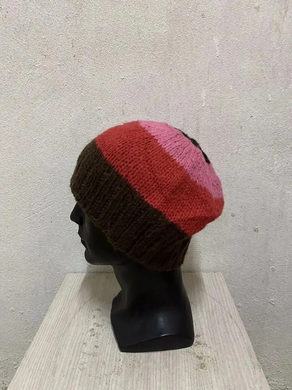 Stussy Vintage Stussy Stripe Design Beanie Hat Size ONE SIZE - 2 Thumbnail