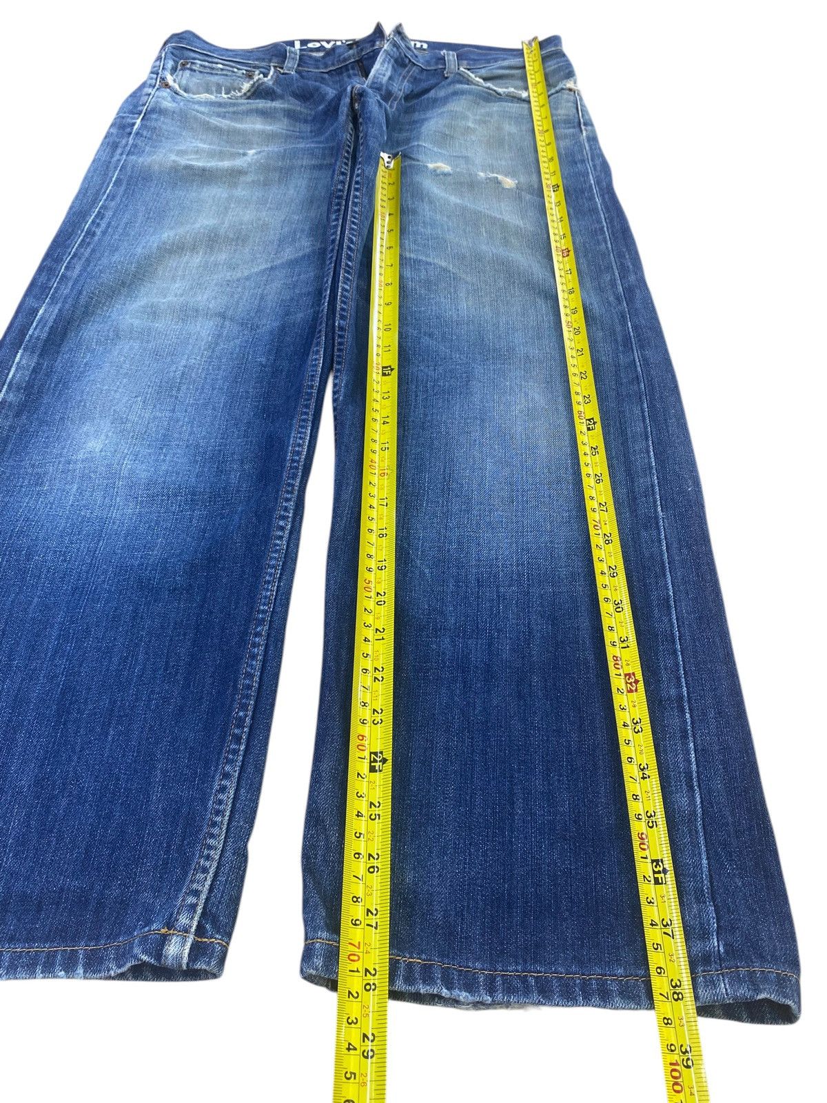 Levi's Vintage Levi’s Faded Wash Ripped Style Baggy Jeans Size US 34 / EU 50 - 7 Thumbnail