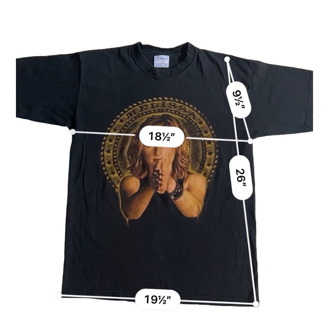 All Sport Vintage Melissa Etheridge 2002 Summer Tour T-shirt Size M Ma Size US M / EU 48-50 / 2 - 3 Thumbnail