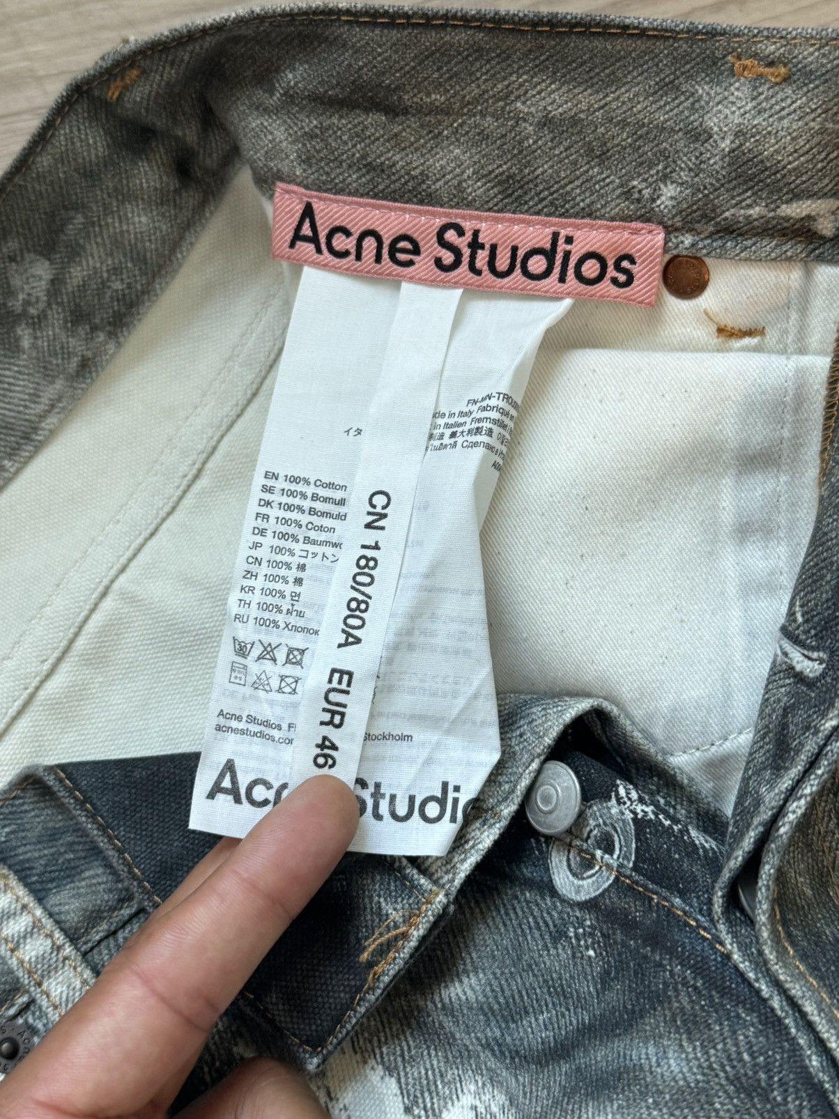 Acne Studios Acne Studios 1981 Cold Grey Denim Size US 32 / EU 48 - 6 Thumbnail