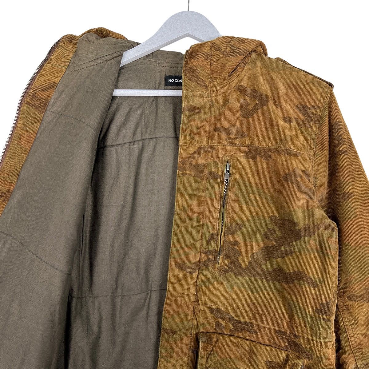 GOODENOUGH 🔥 NO CONCEPT BUT GOOD SENSE WOODLAND CAMO CORDUROY JACKET Size US M / EU 48-50 / 2 - 11 Thumbnail