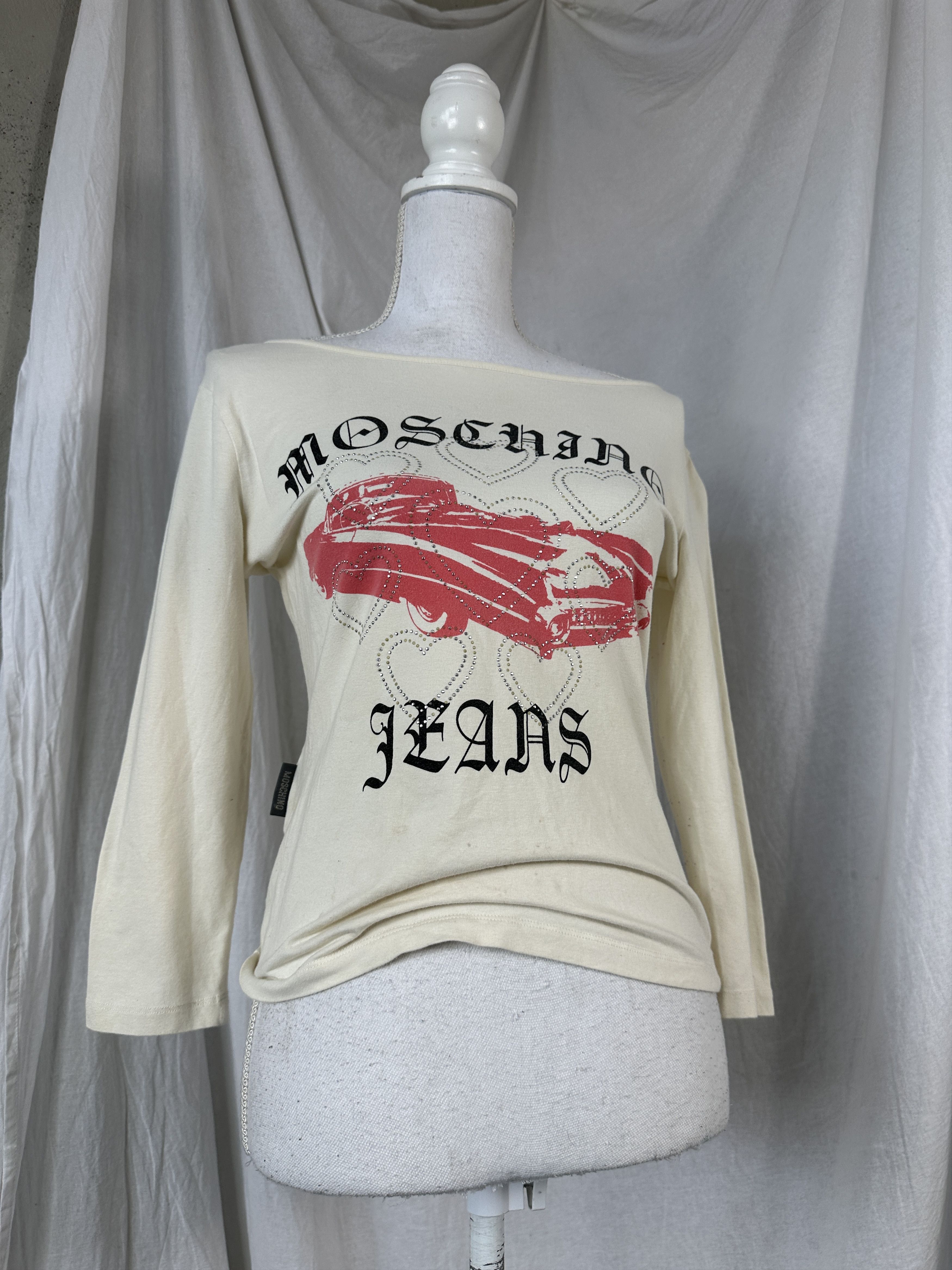 Moschino × Vintage Vintage Y2K Casual Streetwear Longsleeve Moschino Jeans Size L / US 10 / IT 46 - 5 Thumbnail